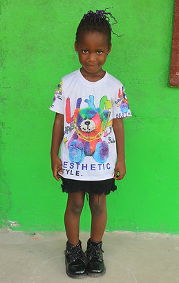 A child at Sheila Love High School awaiting sponsorship