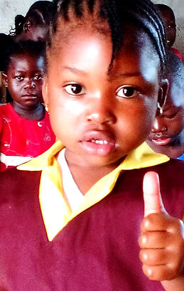 A child at Sheila Love High School awaiting sponsorship